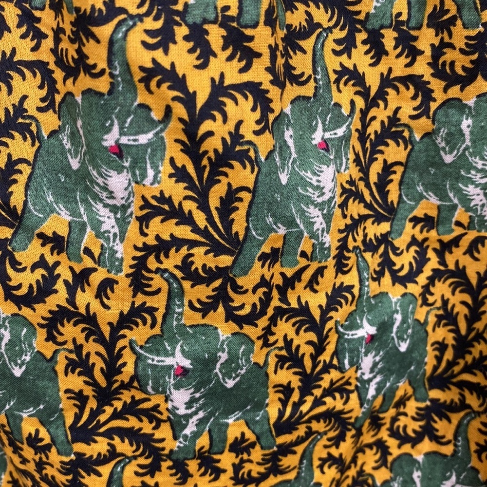 J. Crew Ratti Elephant Off Shoulder Ruffle Blouse - Size 6 - Picture 15 of 15